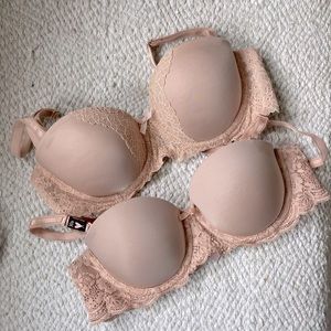 2 Nude/Cream - VS multi-way bras - READ